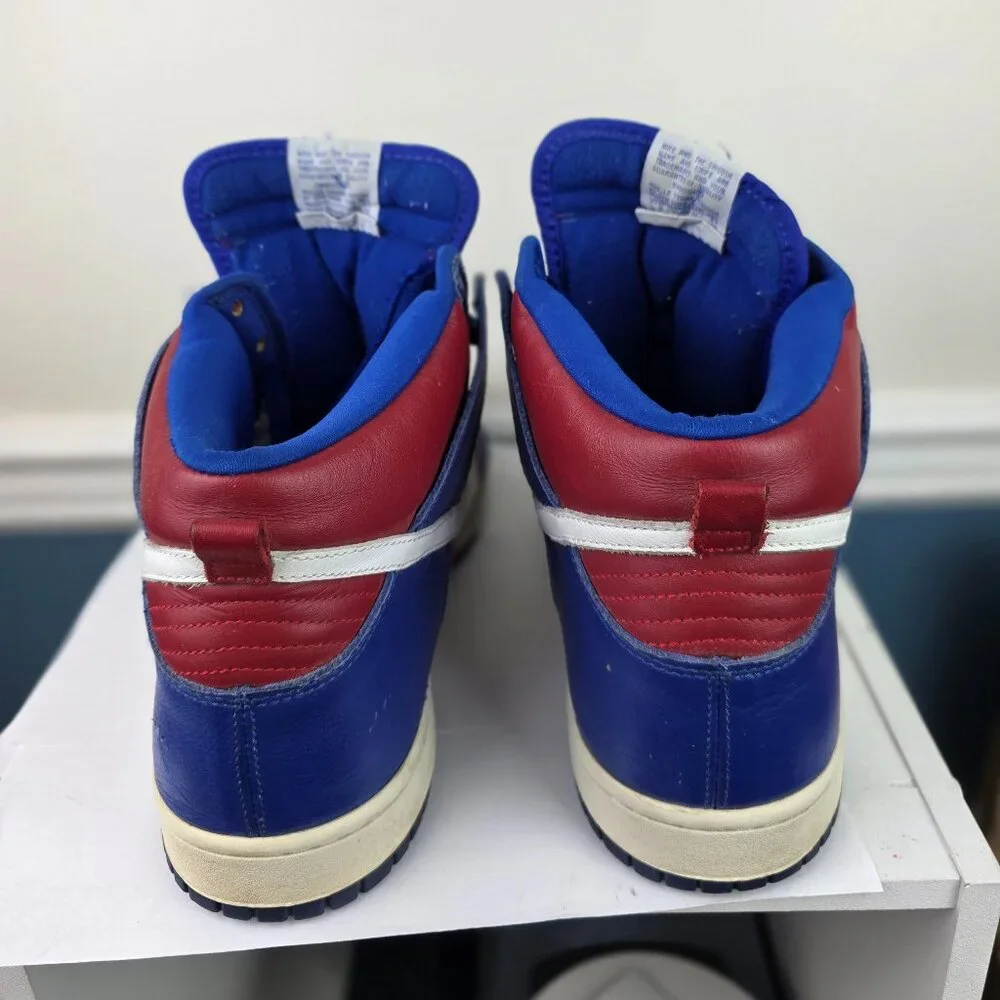 Nike Dunk High L.A. Clippers 305287 Men's Size 14 Sneakers Royal Blue Red White - Picture 4 of 8